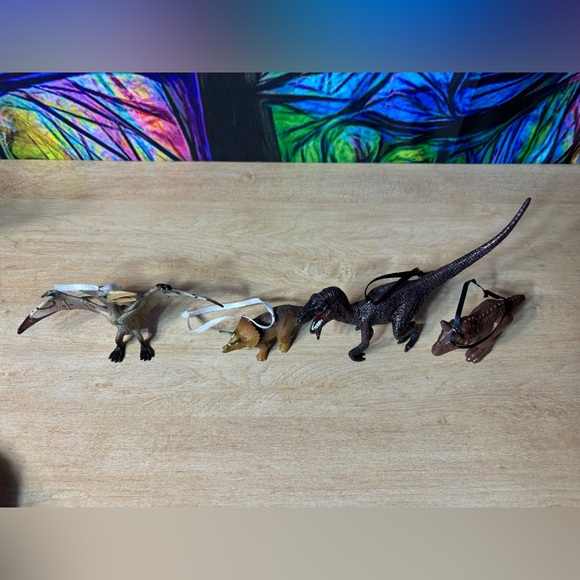 Dinosaur Custom Christmas Ornament Of 4, T-Rex, Triceratops - Picture 3 of 12